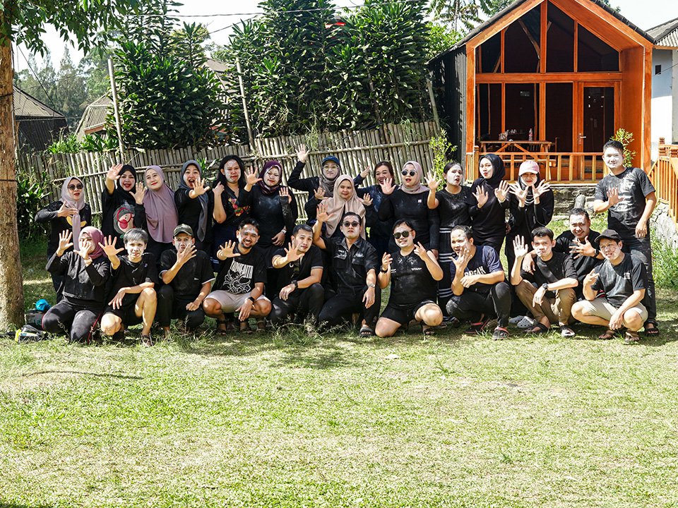 Penginapan untuk rombongan kegiatan di Pangalengan